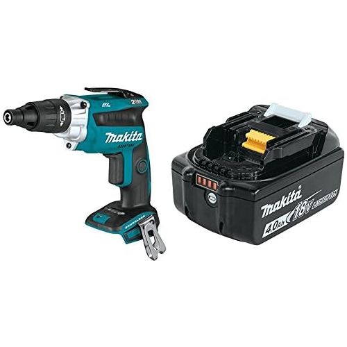  Makita XSF05Z 18V LXT Lithium-Ion Brushless Cordless 2,500 RPM Screwdriver, with BL1840B 18V LXT Lithium-Ion 4.0Ah Battery