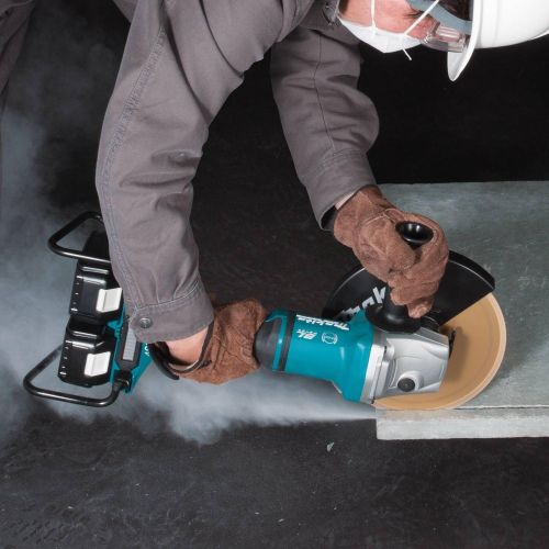  Makita XAG13PT1 18V x2 LXT (36V) Bl 9” Cut-OffAngle Grinder Kit and Two Extra BL1850B 18V Batteries