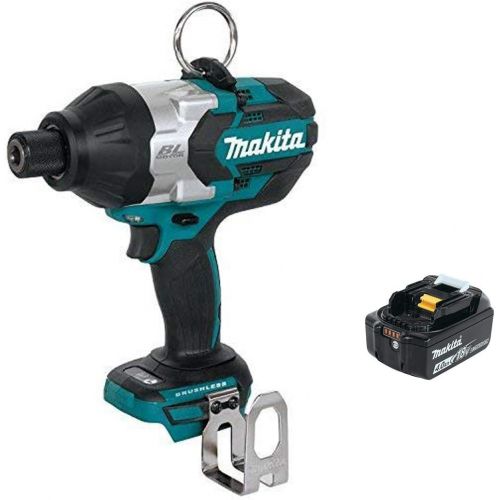  Makita XWT09Z 18V LXT Lithium-Ion Brushless Cordless High Torque 716-Inch Hex Impact Wrench & BL1840B 18V LXT Lithium-Ion 4.0Ah Battery