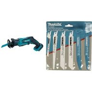 Makita XRJ01Z 18-Volt LXT Lithium-Ion Cordless Compact Reciprocating Saw (Tool Only, No Battery) with 6-Piece Recipro Blade Assortment Pack