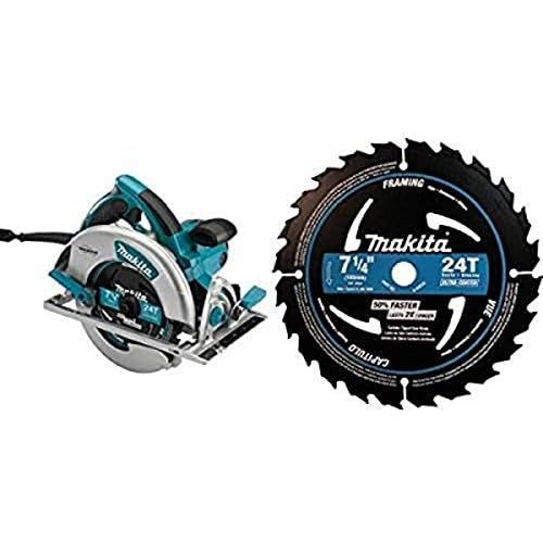  Makita 5007MGA Magnesium 7-14-Inch Circular Saw with Electric Brake with A-94530-10 7-14 24T Ultra-Coated Framing Blade, 10-Pack