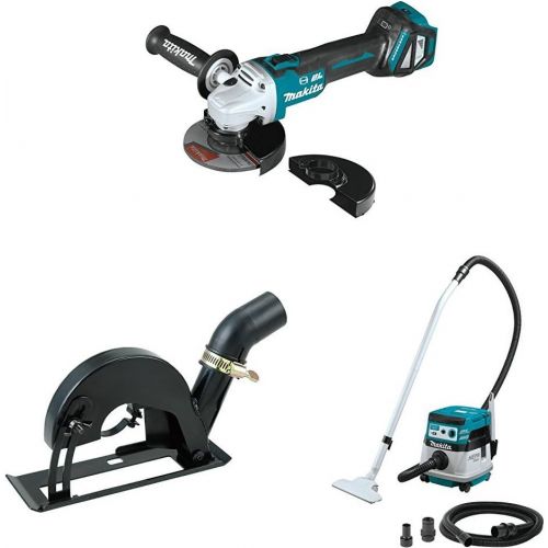  Makita XAG17ZU 18V LXT Lithium-Ion Brushless Cordless 4-12” 5 Cut-OffAngle Grinder, with Electric Brake & Aws, Tool Only