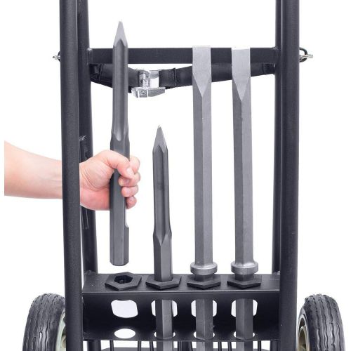  Makita HM1812X3 70 Advanced AVT Breaker Hammer with 1-18 Hex, 4-Piece Steel Set and Premium Cart, 70 lb
