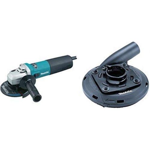  Makita 9565CV 120V Variable Speed Angle Grinder, 5-Inch with 4-12-Inch - 5-Inch Dust Shroud