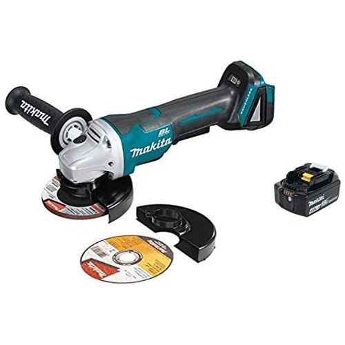  Makita XAG11Z 18V LXT Lithium-Ion Brushless Cordless 4-12-Inch  5-Inch Paddle Switch Cut-OffAngle Grinder, with Electric Brake & BL1840B 18V LXT Lithium-Ion 4.0Ah Battery