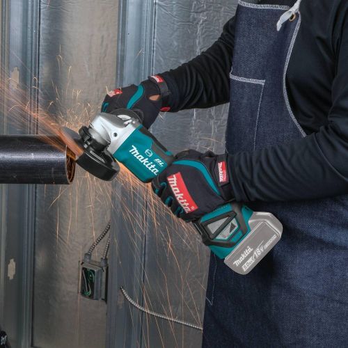  Makita XAG21ZU 18V LXT Lithium-Ion Brushless 4-12” 5 Paddle Switch Cut-OffAngle Grinder, Electric Brake & Aws, Tool Only