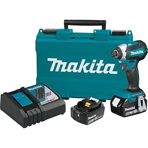  Makita XDT13T 18V LXT Lithium-Ion Brushless Cordless Impact Driver Kit (5.0Ah)