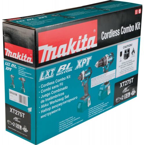  Makita XT275T 18V LXT Lithium-Ion Brushless Cordless 2-Pc. Combo Kit