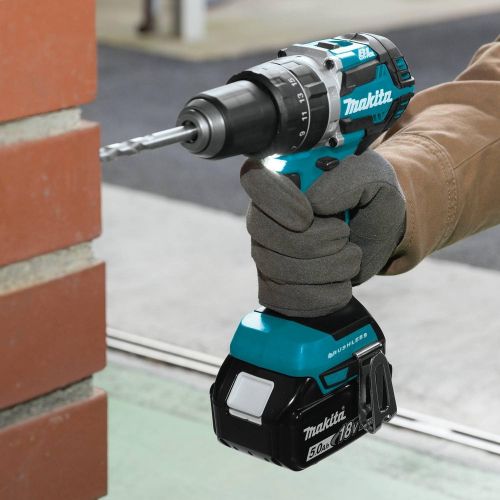  Makita XPH12R 18V LXT Lithium-Ion Compact Brushless Cordless 12 Hammer Driver-Drill Kit (2.0Ah),