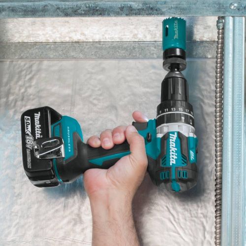  Makita XPH12R 18V LXT Lithium-Ion Compact Brushless Cordless 12 Hammer Driver-Drill Kit (2.0Ah),