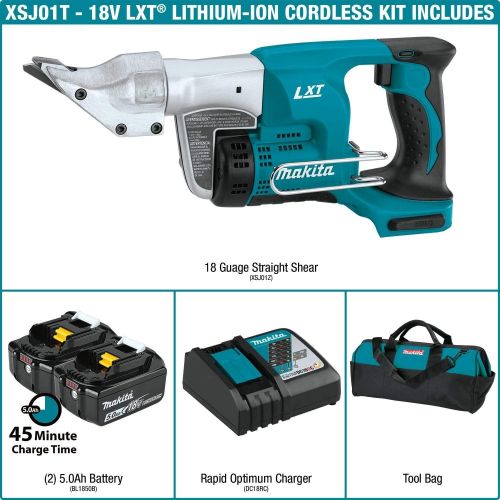  Makita XSJ01Z 18V LXT Lithium-Ion Cordless 18 Gauge Straight Shear