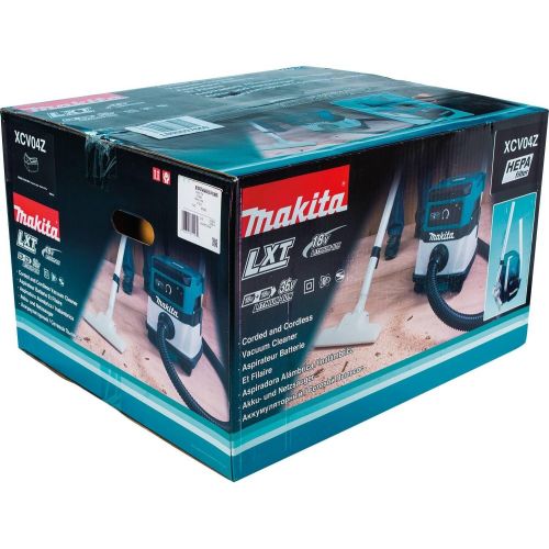  Makita XCV04Z 18V X2 LXT Lithium-Ion CordlessCorded Dry Vacuum, 2.1 gallon