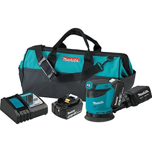  Makita XOB01T 5.0 Ah 18V LXT Lithium-Ion Cordless 5 Random Orbit Sander Kit