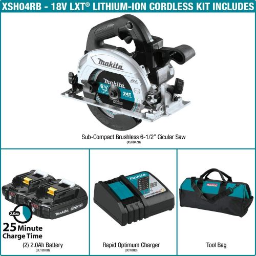  Makita XSH04ZB 18V LXT Sub-Compact Brushless 6-12” Circular Saw