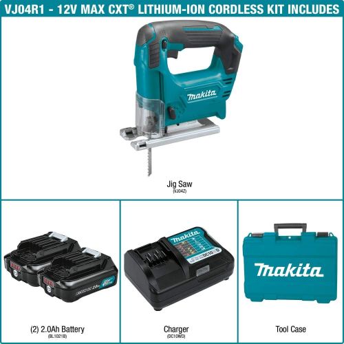  Makita VJ04R1 12V MAX CXT Lithium-Ion Cordless Jig Saw Kit