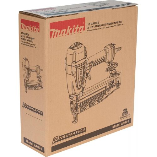  Makita AF601 16 Gauge, 2-12 Straight Finish Nailer,