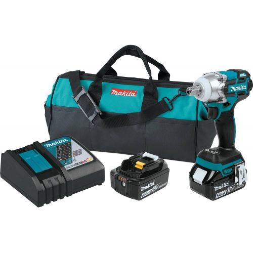  Makita XWT11Z 18V LXT Lithium-Ion Brushless Cordless 3-Speed 12 Impact Wrench, Tool Only,