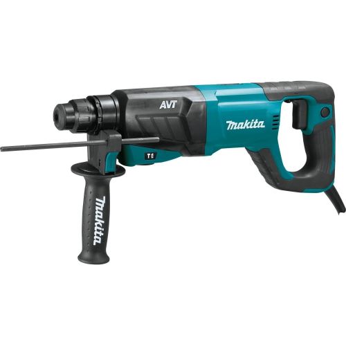  Makita HR2641X1 SDS-PLUS 3-Mode Variable Speed AVT Rotary Hammer with Case and 4-12 Angle Grinder, 1