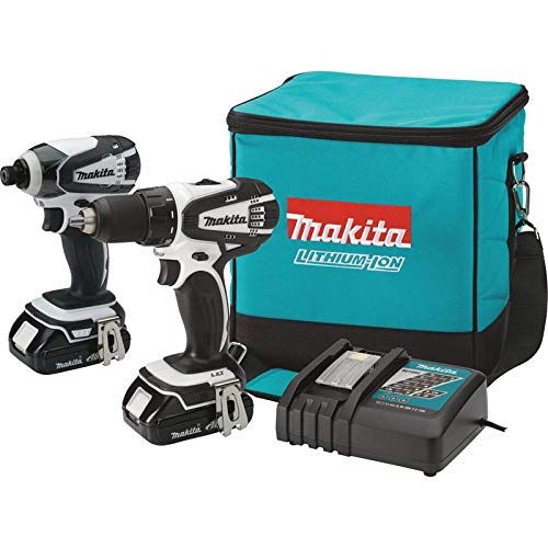  Makita CT200RW-R 18V LXT 2.0 Ah Cordless Lithium-Ion Drill Driver and Impact Driver Combo Kit (Certified Refurbished)