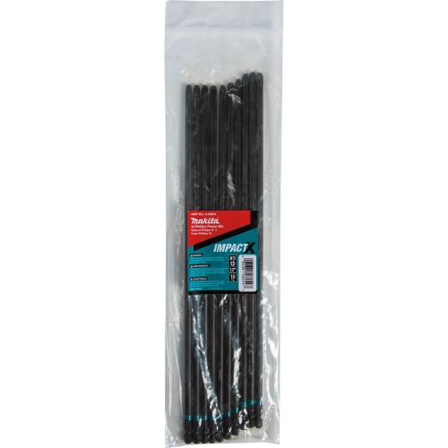  Makita A-99225 Impactx #1 Phillips 12″ Power Bit, 10 Pack, Bulk