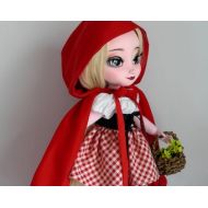 Malanedoll Little Red Riding Hood Outfit for Disney animator doll 16, Disney Animator doll clothes