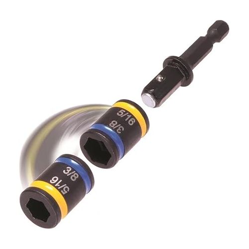  Malco MSHC1 2 in. C-RHEX Cleanable, Reversible Magnetic Hex Drivers 5/16 in. and 3/8 in.