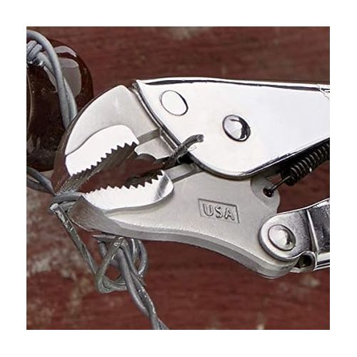  Malco Eagle Grip LP10WC 10 in. Curved Jaw Locking Pliers with Wire Cutter