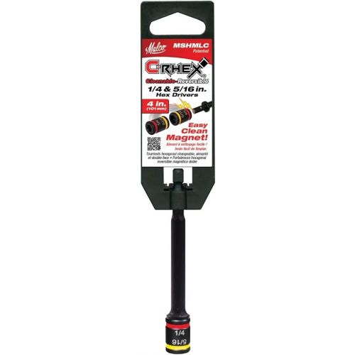  Malco IMSHMLC C-RHEX Cleanable, Reversible 4-inch Magnetic Hex Chuck Driver (1 per Pack)