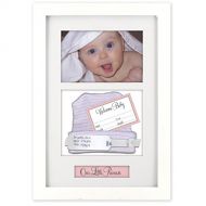 [아마존베스트]Malden International Designs Baby Memories Baby Memoto Shadowbox Picture Frame, 4x6, White