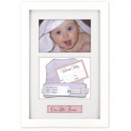 Malden International Designs Baby Memories Baby Memoto Shadowbox Picture Frame, 4x6, White
