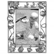 Malden International Designs Nursery Parade Picture Frame, 4x6, Silver