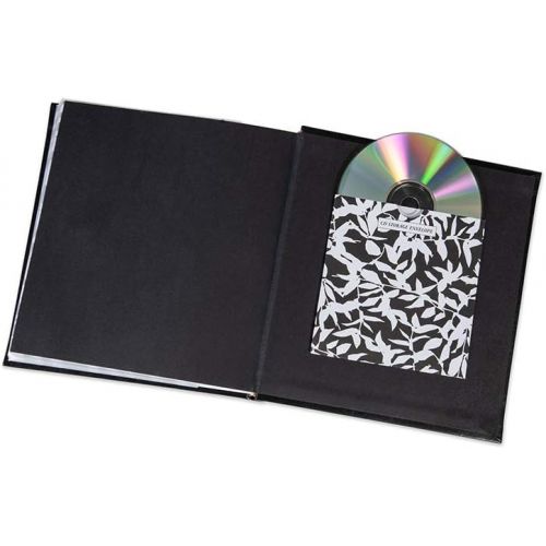  Malden International Designs Memories Cursive 2-Up With Memo Space Photo Album, 160-4x6, Black