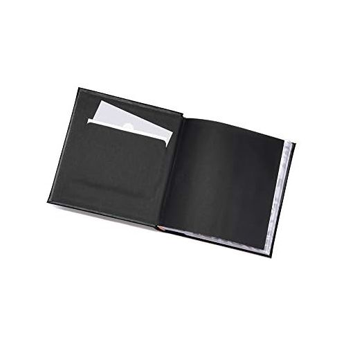  Malden International Designs Memories Cursive 2-Up With Memo Space Photo Album, 160-4x6, Black