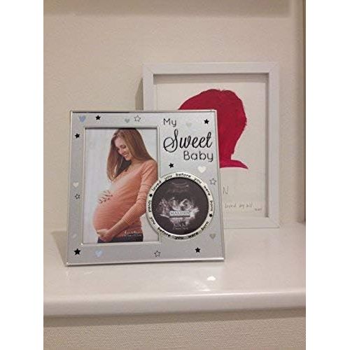  Malden International Designs My Sweet Baby Ultrasound Photo Picture Frame, 4x6, Silver