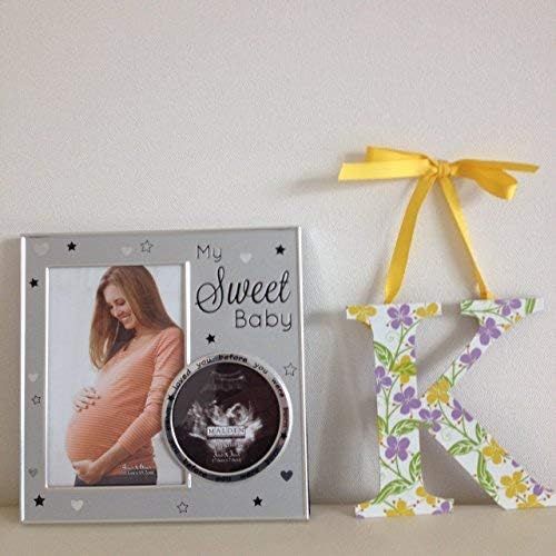  Malden International Designs My Sweet Baby Ultrasound Photo Picture Frame, 4x6, Silver