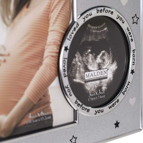  Malden International Designs My Sweet Baby Ultrasound Photo Picture Frame, 4x6, Silver