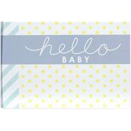 Malden International Designs Hello Baby Photo Album, 40-4x6, White