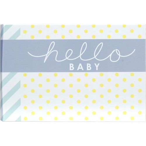  Malden International Designs Hello Baby Photo Album, 40-4x6, White