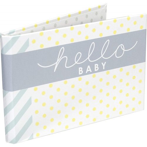  Malden International Designs Hello Baby Photo Album, 40-4x6, White