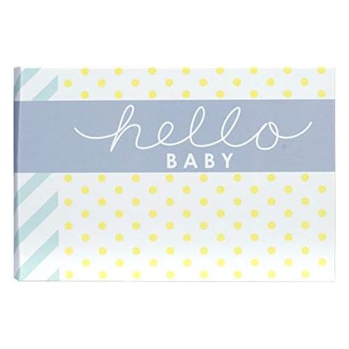  Malden International Designs Hello Baby Photo Album, 40-4x6, White