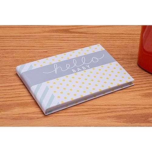  Malden International Designs Hello Baby Photo Album, 40-4x6, White