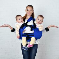 Malishastik Blue Baby Carrier Twins, Baby Carrier for Twins, Twin Carrier, Twin Baby Carrier, Baby Twins,...