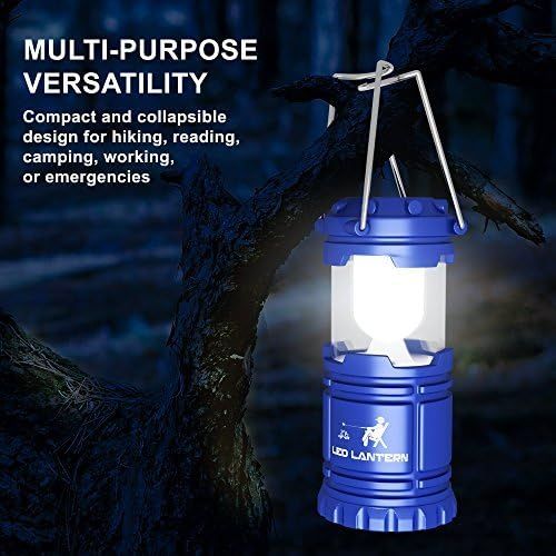  MalloMe Lanterns Battery Powered LED - Camping Lantern Emergency Hurricane Lights - Portable Camp Tent Lamp Light Operated at Home, Indoor, Power Outages