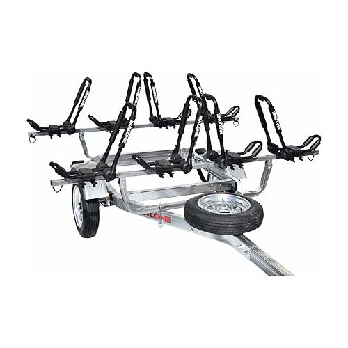  Malone Auto Racks MicroSport 4-Boat FoldAway-J Kayak Trailer Package