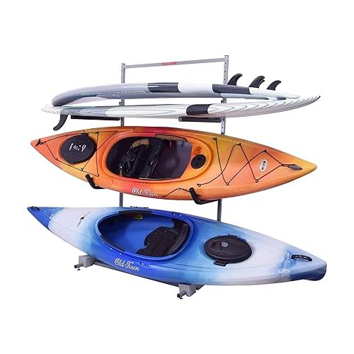  Malone 2 Kayak and 2 SUP Free Standing Storage Rack