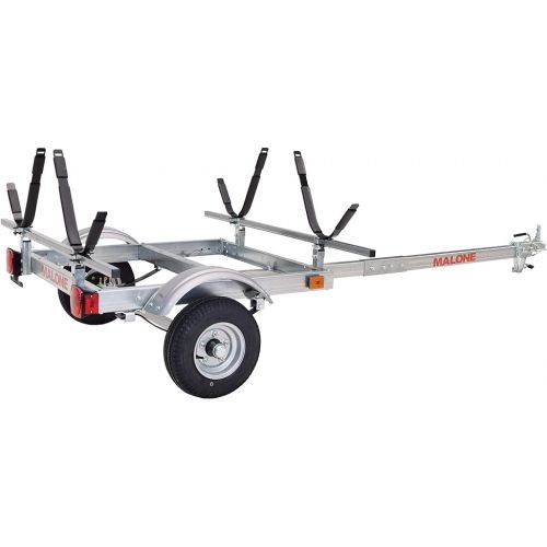  Malone EcoLight 2-Boat J-Rack Kayak Trailer Package