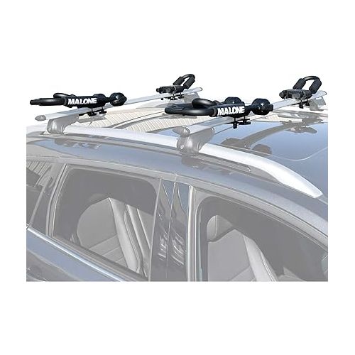  Malone Foldaway-5™ Multi-Rack Folding 1 or 2 Kayak, SUP, Canoe Carrier, Black (MPG125)