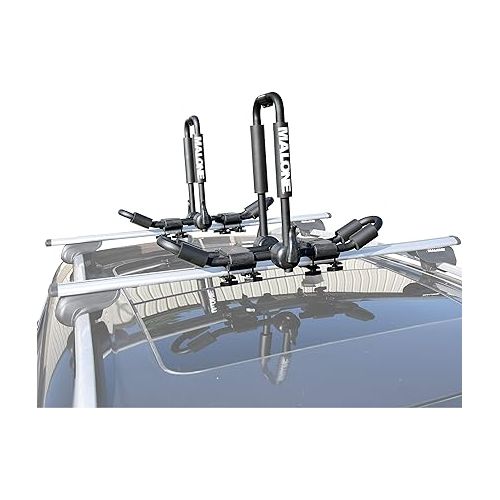  Malone Foldaway-5™ Multi-Rack Folding 1 or 2 Kayak, SUP, Canoe Carrier, Black (MPG125)