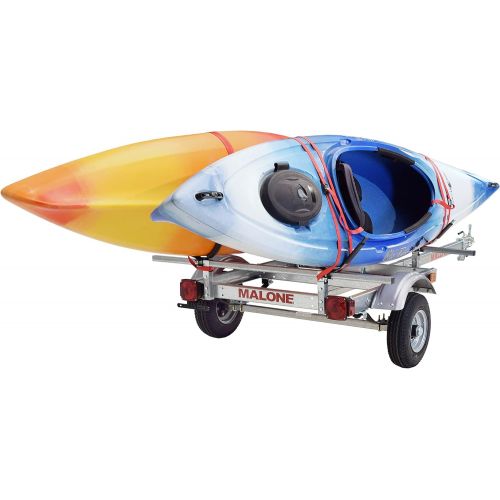  Malone EcoLight 2-Boat J-Rack Kayak Trailer Package