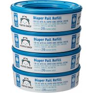 [아마존베스트]Amazon Brand - Mama Bear Diaper Pail Refills for Diaper Genie Pails, 1080 Count (Pack of 4)